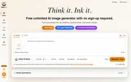 Inkfox AI-Free Unlimited AI Image Generator, no sign-up