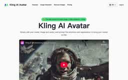 Kling AI Avatar-Ultra-Fast AI Avatar Image / Video Generator - Kling