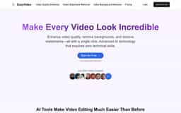 Easy Video-AI-Powered Video Quality Enhancer & Background Remover
