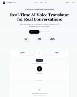 LiveTalk Translate-Real-Time AI Voice Translator Online