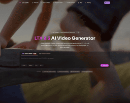 LTX 2.3-AI Video Generator — Text to Video & Image to Video