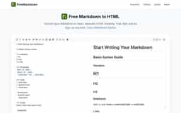 Markdown to HTML Converter-Free Markdown to HTML Converter