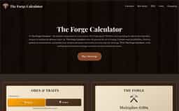 The Forge Calculator-#1 The Forge Calculator | Roblox Game Calculator