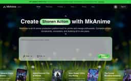 MkAnime AI-Make AI Anime, Storyboards, and Motion Comics