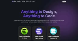 Codia AI-AI-Powered Design To Code,Convert Designs to Production-Ready Code within minutes for Web and App like humans