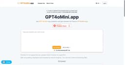 GPT4oMini app-GPT4oMini.app: Free GPT-4o Mini Access - Advanced AI Conversation Generator