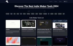 Indiemaker Tools-Get your best Indie Maker Tools | Indie Maker Tools Directory