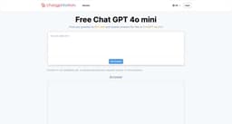 Chat GPT 4o Mini-Get Answer with GPT Mini | AI-Powered Q&A