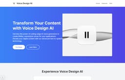 Voice Design AI-Advanced AI Voice Generator & Text to Speech Technology