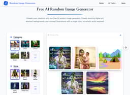 Free AI Random Image Generator-Create Unique Artworks Instantly