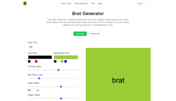 Brat Generator Online-Online Brat Text Image Generator