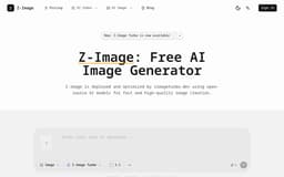 Z-Image-Free AI Image Generator Online By Alibaba Tongyi