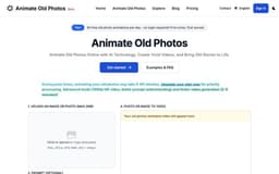 Animate Old Photos  AI-Animate Old Photos Online & Free | Bring Memories to Life with AI