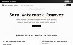 Sora Watermark Remover-Free Online - One-Click Clean Videos