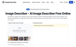 Image Describer & Picture-Image Describer: Free AI Describe Image & Picture, Image To Prompt & Ask Photos