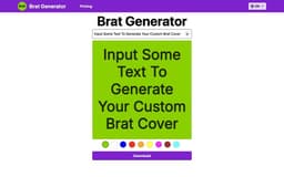 Brat Generator Charli XCX-Brat Generator - Charli XCX (Free)