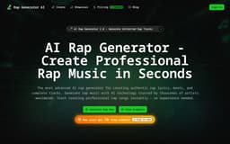 AI Rap Generator-Create Professional Rap Music Instantly