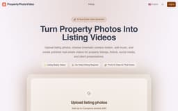 PropertyPhotoVideo-AI Real Estate Video Generator | Turn Property Photos Into Listing Videos