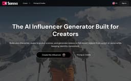 Scenova-The AI Influencer Generator Built for Creators | Scenova