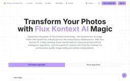Flux Kontext AI Image Generator-Transform Photos with AI Magic | Free Trial