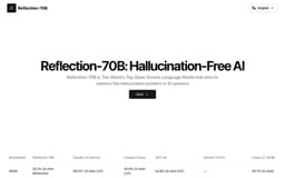 Reflection-70B-Hallucination-Free AI