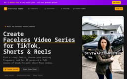 Faceless Video-AI Generator for TikTok, Shorts & Reels