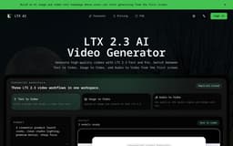 Ltx AI - Ltx 2.3-LTX AI Workspace - LTX 2.3 Video Generator
