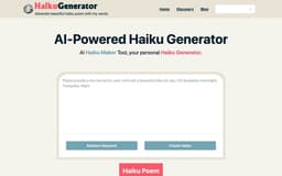 AI-Powered Free Haiku Creator | Create Haiku Poems Online-AI-Powered Free Haiku Creator | Create Haiku Poems Online