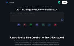 Skywork OfficeSpace 1.0-Create professional, visually engaging presentations in minutes with the Skywork AI Slides Super Agent.
