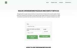 Crossword Solver AI-Get Instant Help for Any Puzzle