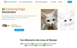 AI ColoringBook-Text & Photo to Free Coloring Pages