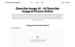 Describe Image AI-AI Describe Image & Picture Online, Free Trail