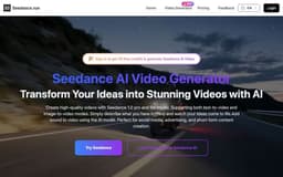 Seedance AI Video Generator Online-Seedance AI Video Generator Online with Audio