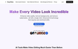 Easy Video-AI-Powered Video Quality Enhancer & Background Remover