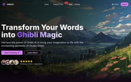 Ghibli Art AI Image Generator  -Ghibli AI Image Generator Transform Text into Studio Ghibli Art