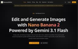 Banana 2 Editor-Fast AI Image Generator & Editor, Try It Out