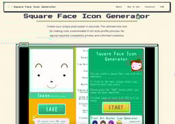 Square Face Icon Generator-Free Pixel Avatar Maker Online | Create Cute 8-Bit Profile Pictures