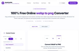 WebP to PNG-Private Image Converter, No Sign Up, 100% Free