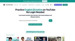 FluentDictation-Best 2026 English Dictation Practice on YouTube - Without Login