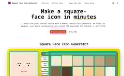 Square Face Icon Generator-Free Square Face Icon Maker Online