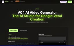 V04 AI Video Generator-The AI Studio for Veo4 Creation