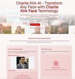 Charlie Kirk AI-Free Charlie Kirk Face Swap & AI Video Generator