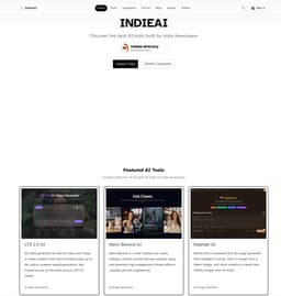 IndieAI-Discover the Best AI Tools Built by Indie Developers | IndieAI