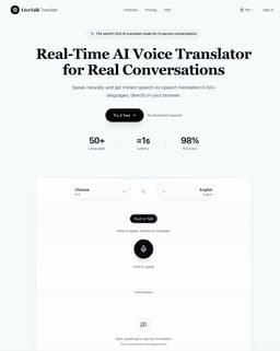 LiveTalk Translate-Real-Time AI Voice Translator Online