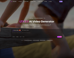LTX 2.3-AI Video Generator — Text to Video & Image to Video