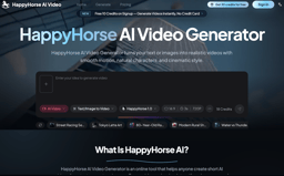 HappyHorse AI Video-Free AI Video Generator