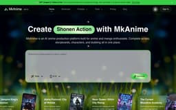 MkAnime AI-Make AI Anime, Storyboards, and Motion Comics