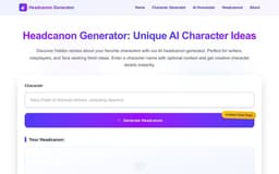 Headcanon Generator-Unique AI Character Ideas